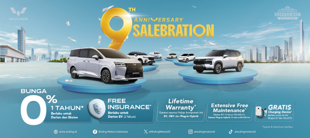 Rayakan 9 Tahun Perjalanan: Wujudkan Mobil Impian di Wuling 9th Anniversary Salebration!